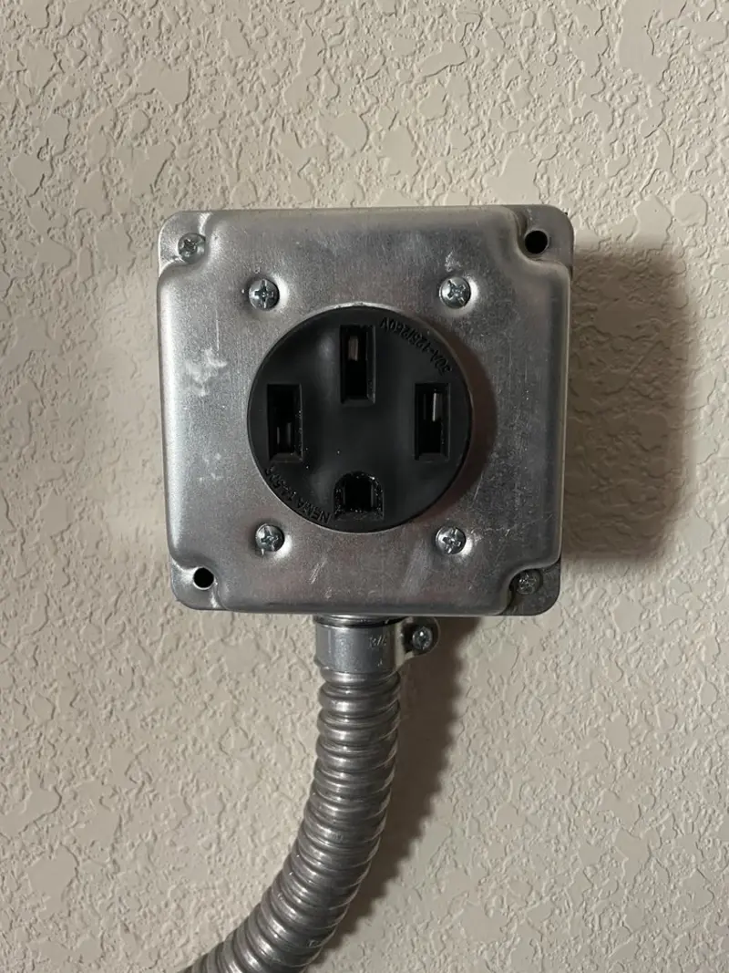 NEMA 14-50 outlet installed for Smart Home Electrical in Van Wert